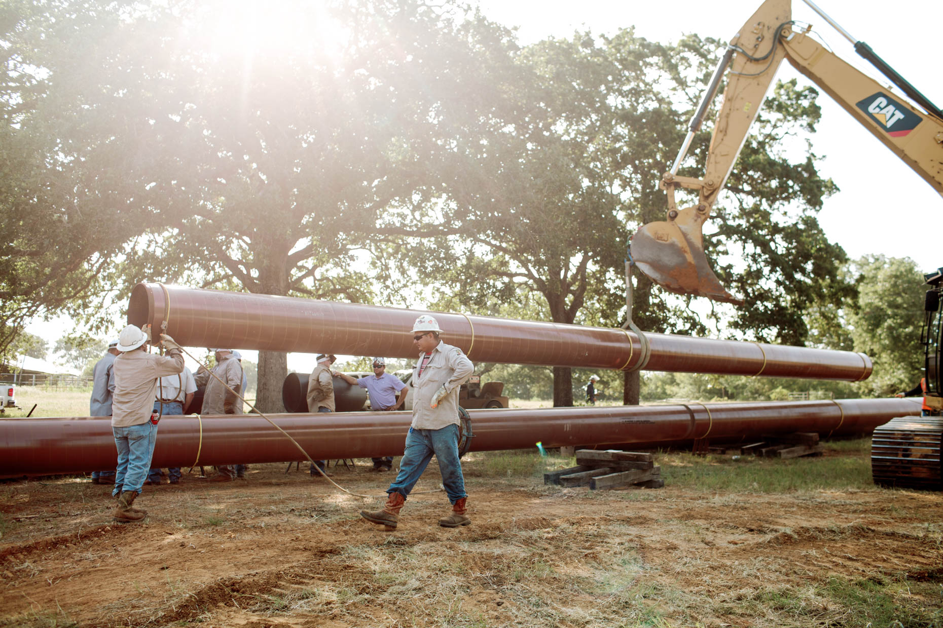 commercial photography for oil and gas pipeline company