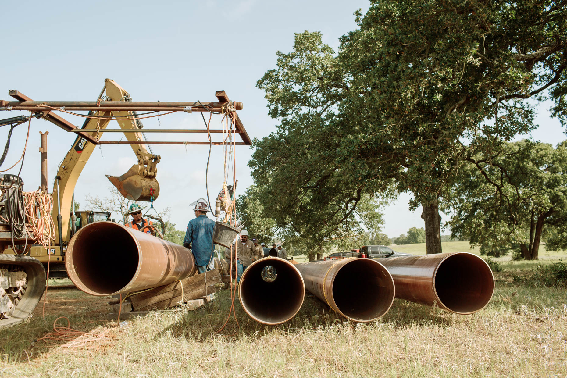 pipes commercial photography for oil and gas pipeline company