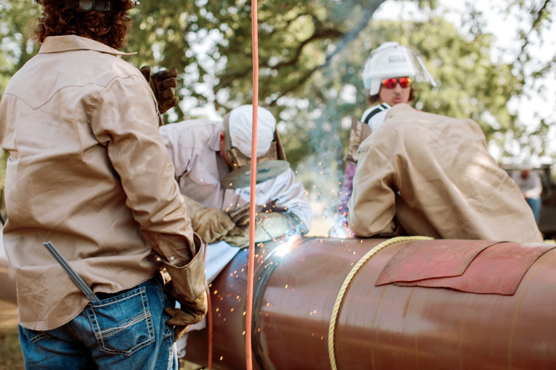 commercial photography for oil and gas pipeline company