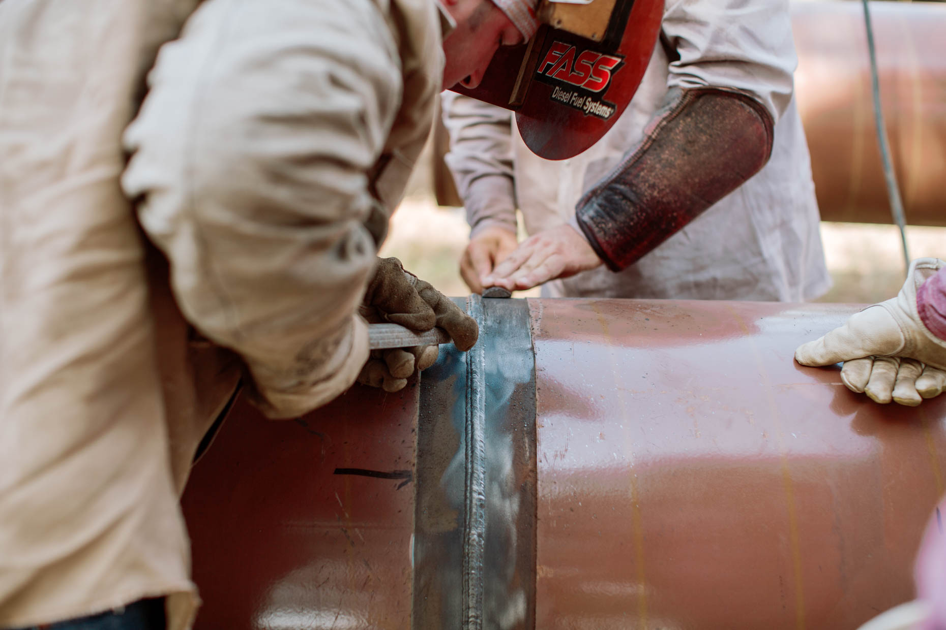 commercial photography for oil and gas pipeline company
