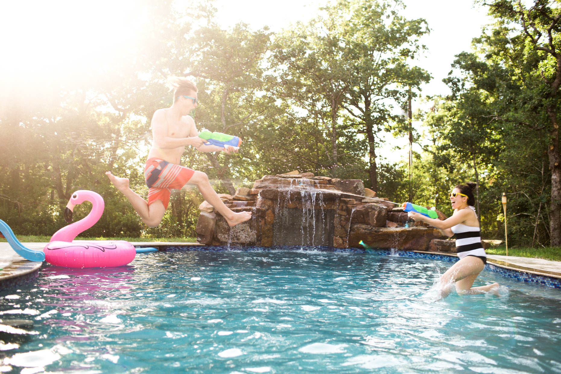 fun summer pool branding photos