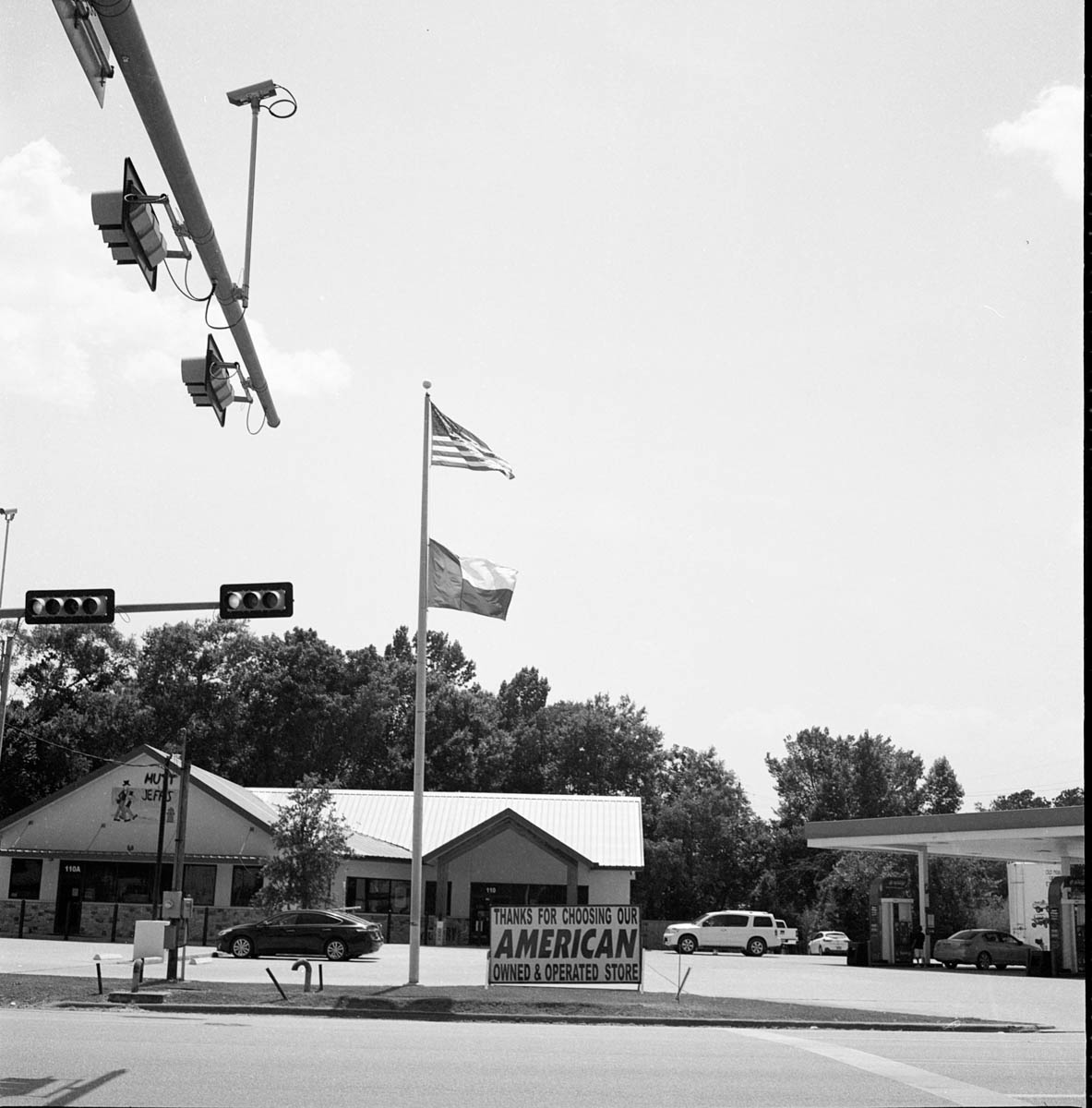 black and white photographs of small texas town conservative nationalism