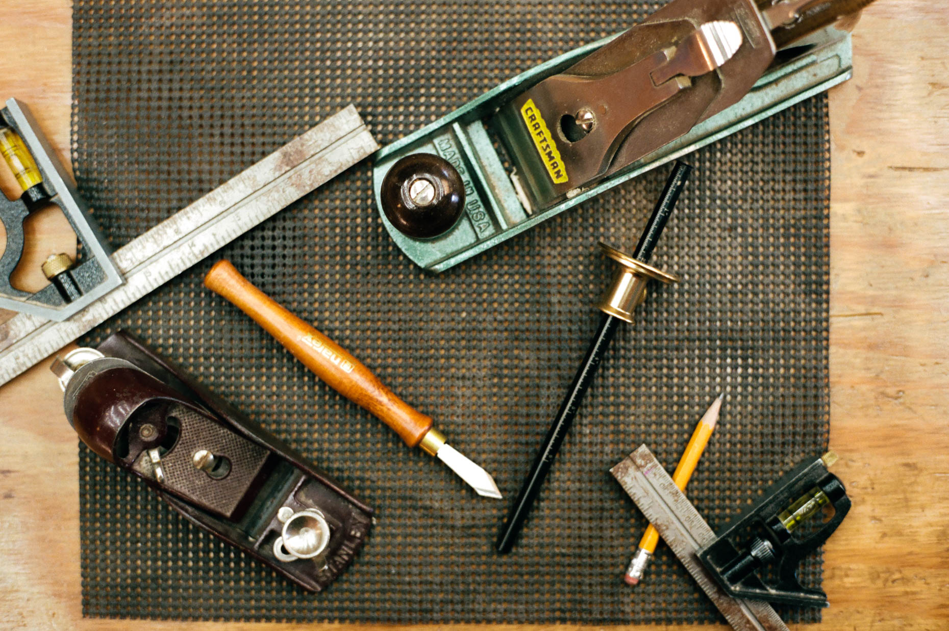 woodworking tools editorial photography